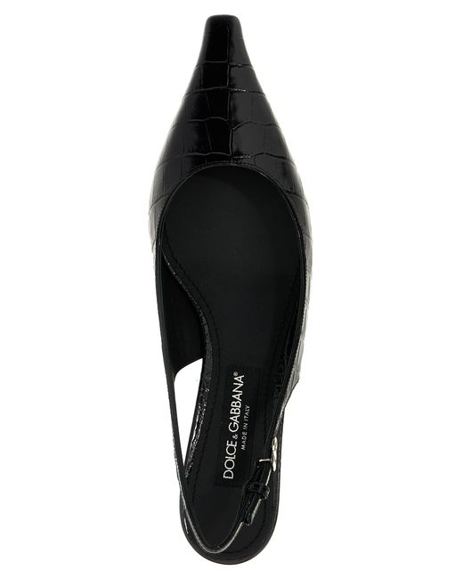 Dolce & Gabbana Black Dolce & Gabbana 'Mun' Slingback