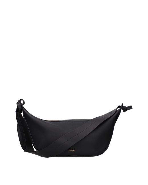 Jil Sander Black Leather Shoulder Bag