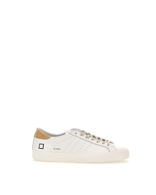 Date White Hillow Vintage Calf Leather Sneakers for men