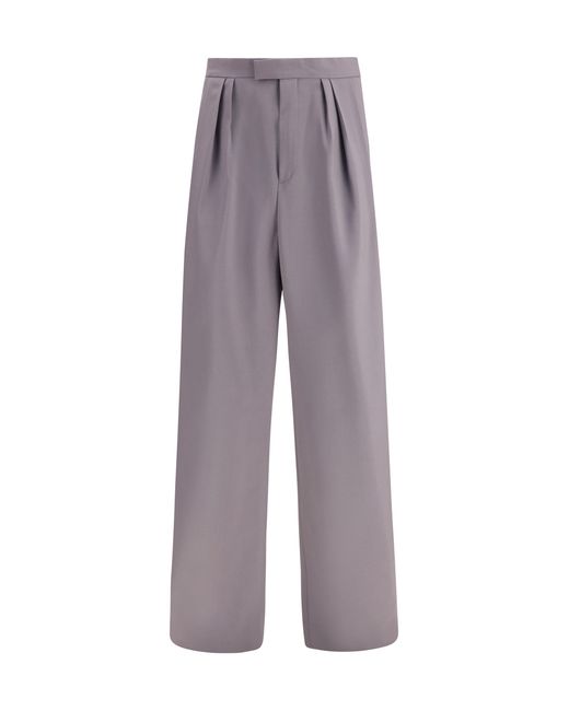 Dries Van Noten Purple Trousers Preaches Bis Wool-Mohair Wool (Ovis Aries) for men