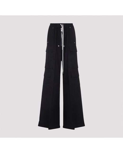 Rick Owens Black Cargobelas Pants