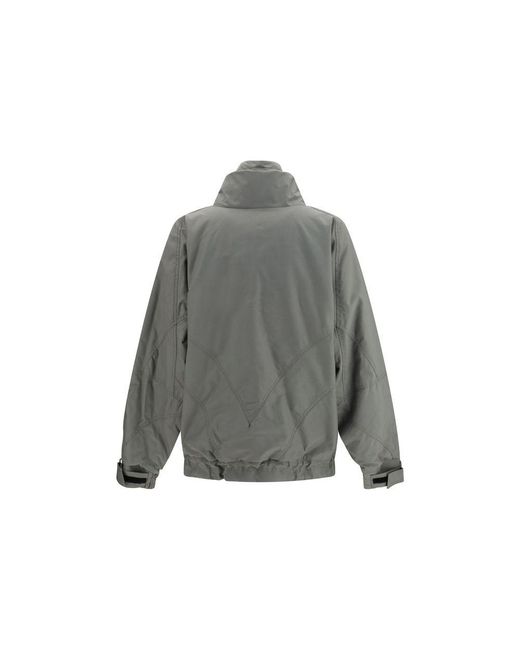 The Attico Gray Cotton Bomber Clothing
