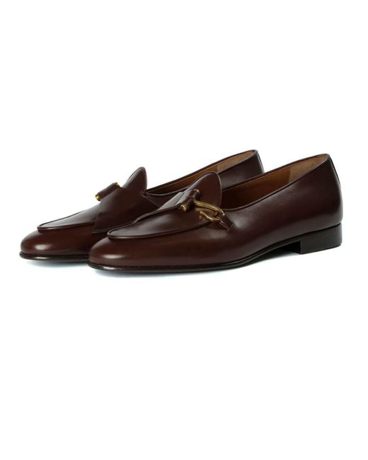 Edhen Milano Brown Calf Leather Comporta Loafers for men