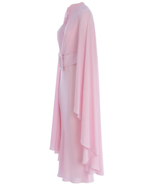 GIUSEPPE DI MORABITO Pink Dress Made Of Viscose