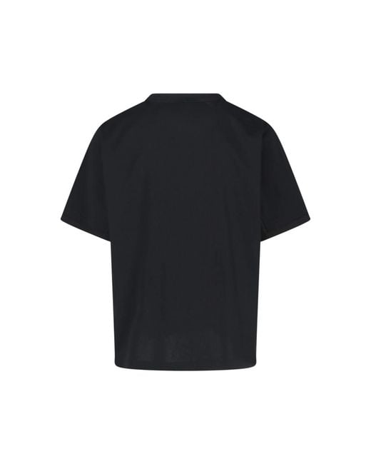 Sacai Black T-Shirts And Polos Cotton for men