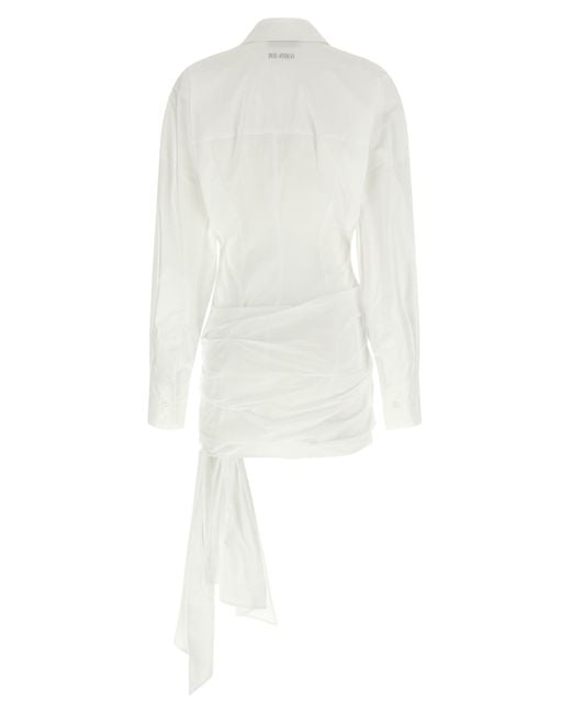 The Attico White Chemisier Dress Dresses