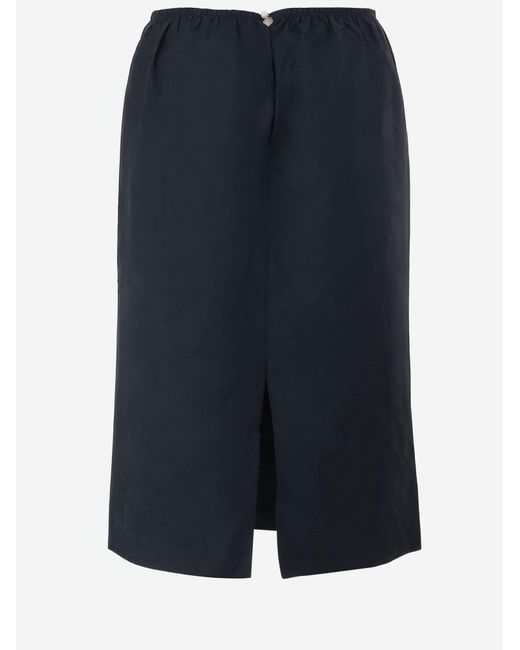 Carven Blue Skirt Nylon Polyester