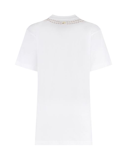 Moschino White T-Shirt Printed Cotton T-Shirts & Jerseys