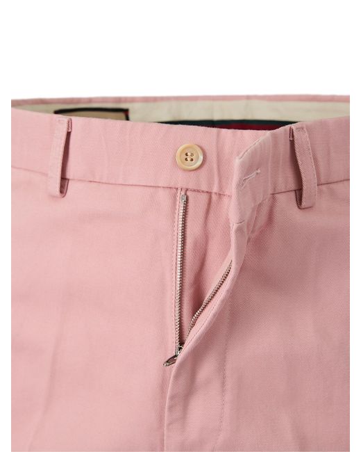Gucci Pink Light Cotton Pants for men