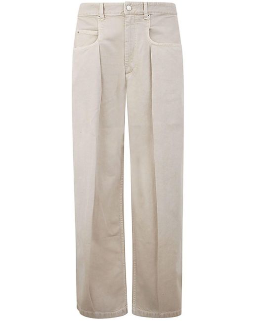 Isabel Marant White Janael Pants Clothing for men