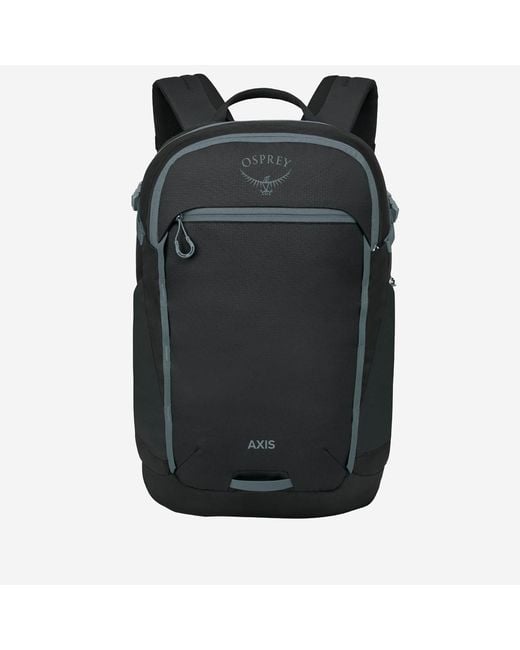 Osprey Black Axis Backpack Recycled Polyester Backpacks for men
