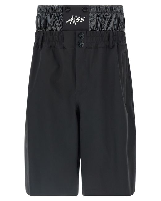 Moncler Genius Blue Polyamide Bermuda Shorts for men