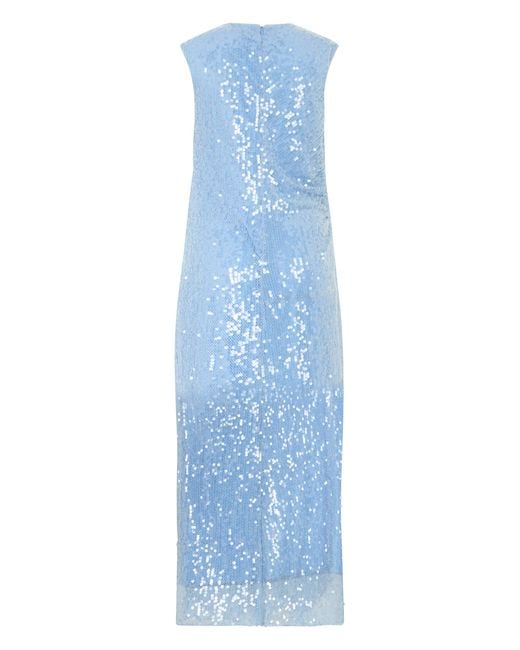 Veronica Beard Blue Midi Sequin Dress General Viscose Evening