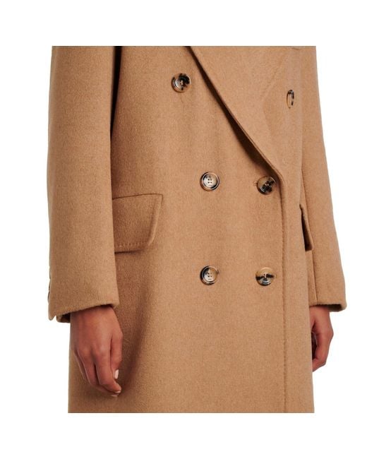 Max Mara Natural Fungo Wool Coat