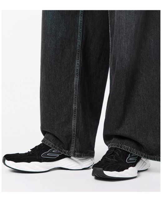 Balenciaga White Monday Suede Logo Sneakers Shoes for men