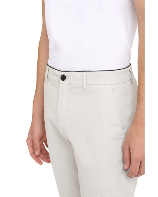 Department 5 Gray Prince Cotton Chino Trousers for men