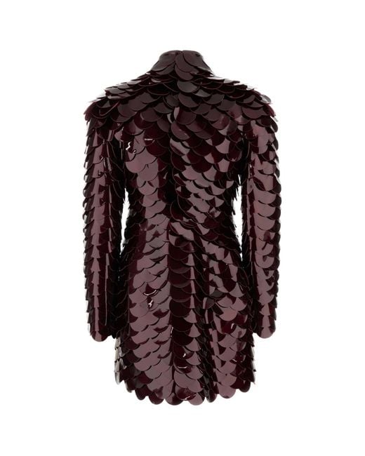 leather mini dress sale Moxie Vegan Leather Mini Dress in Brown