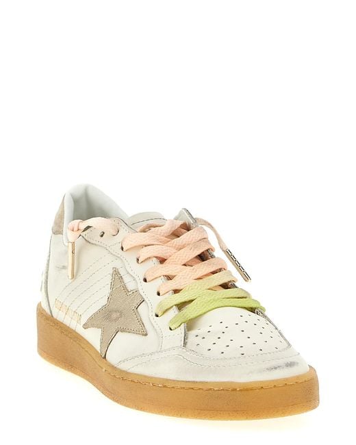 Golden Goose Deluxe Brand Natural 'Ball Star' Sneakers