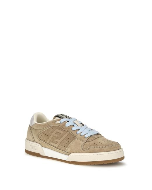 Fendi Natural Match Suede Sneakers Sole: Rubber; Outer
