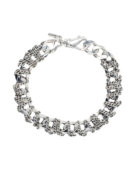 Emanuele Bicocchi Metallic Small Entwined Chain Bracelet