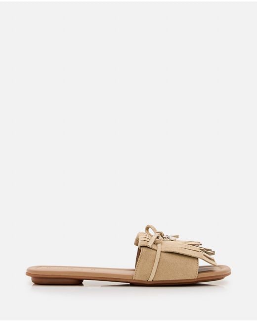 Hogan Natural Sandals Calfskin Leather