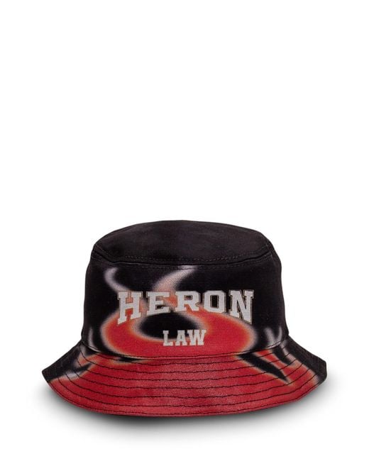 Heron Preston Red Flames Bucket Hat for men