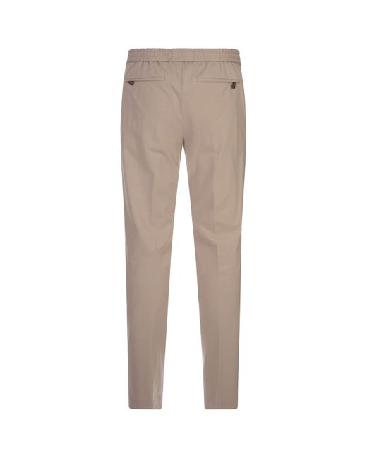PT01 Natural Sand Soft Fit Trousers for men