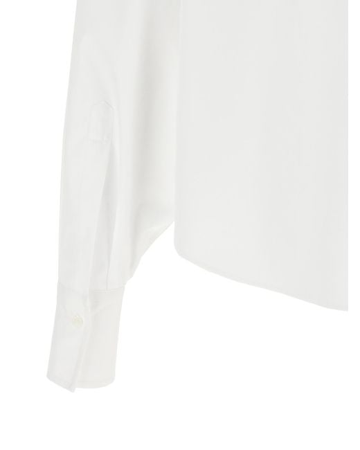 Brunello Cucinelli White Cotton Blouse