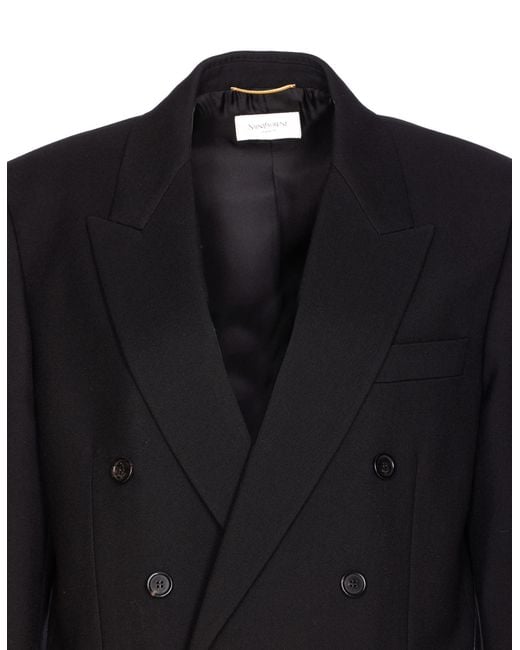 Saint Laurent Blue Cassandre Jacket