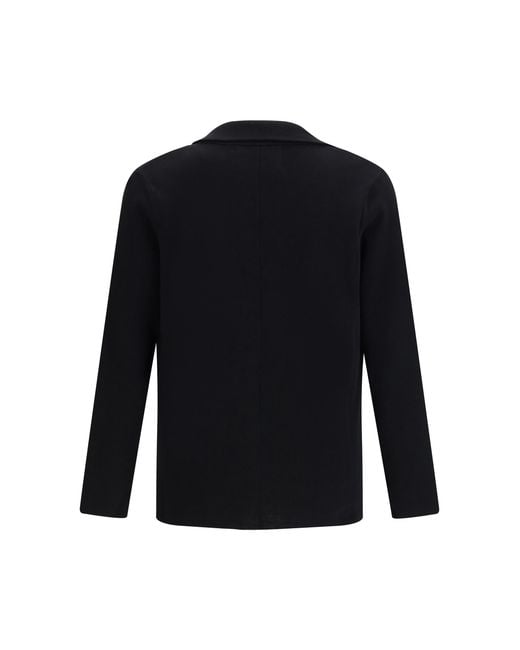 Roberto Collina Black Knit Jacket General Polyamide Blazers for men