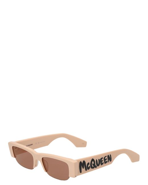 Alexander McQueen Pink Mcqueen Graffiti Sunglasses
