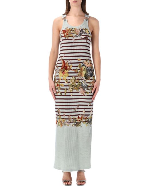 Jean Paul Gaultier Women's Marinire Grape Tank Long Dress Jean Paul Gaultier Women's Marinire Grape Tank Long Dress
