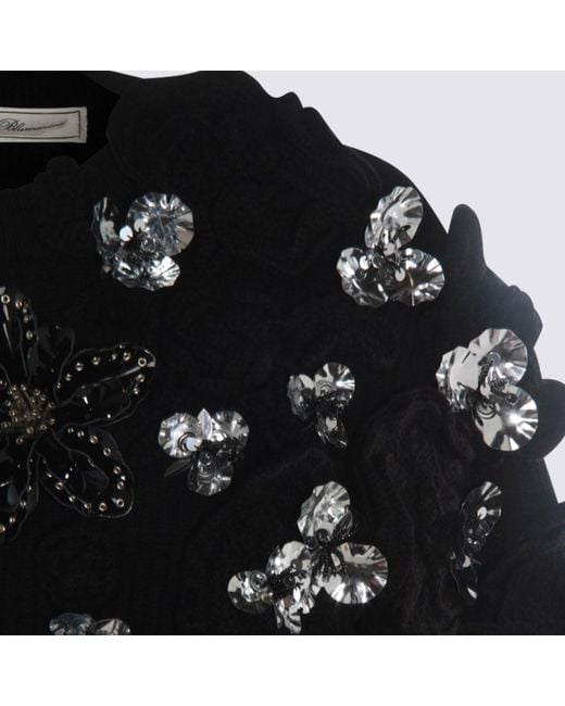 Blumarine Black Wool Knitwear