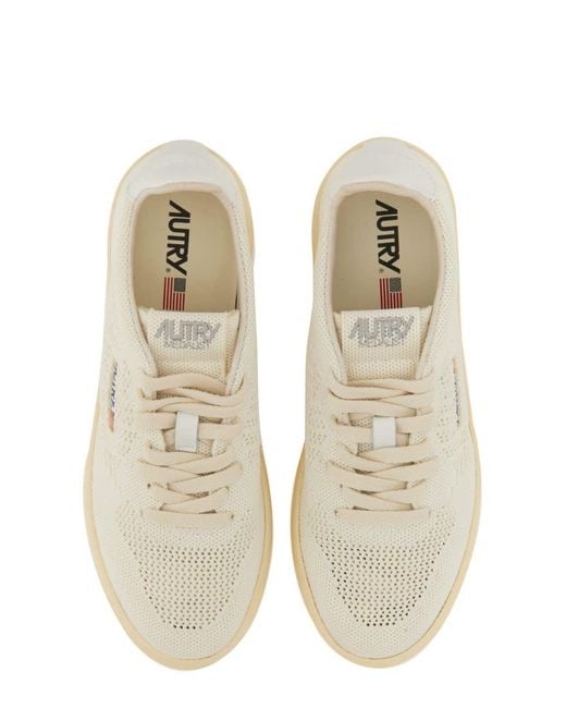 Autry White Medalist Easeknit Low Sneakers