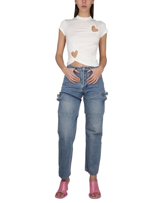 Ambush Blue Five Pocket Jeans Cotton