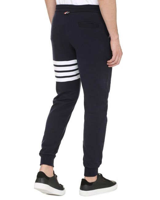 Thom Browne Blue Track Pants Cotton for men