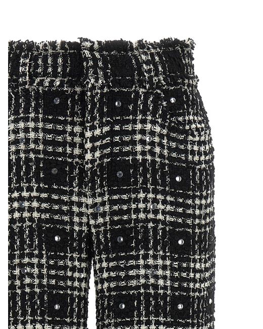 GIUSEPPE DI MORABITO Black Prince Of Wales Pants