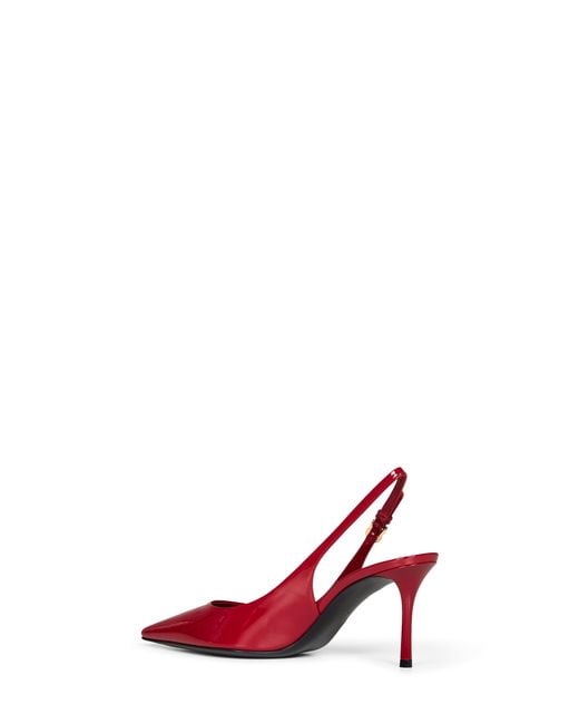 Dolce & Gabbana Red Dolce & Gabbana Patent Leather Slingback Pumps