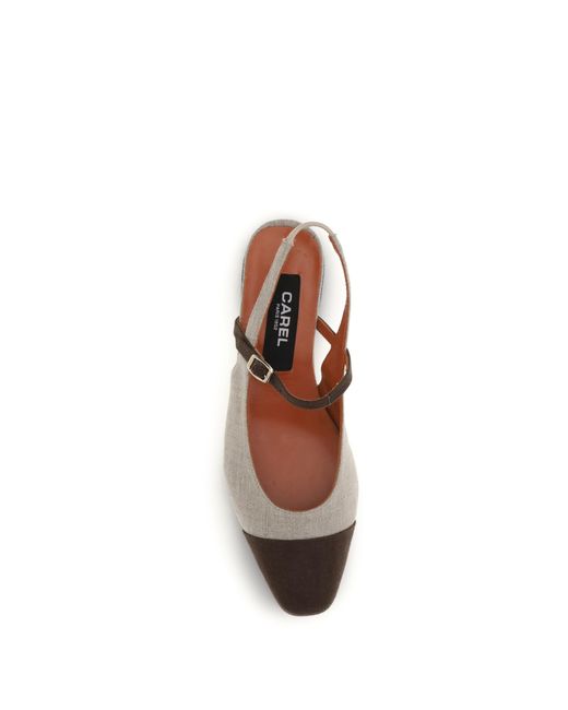CAREL PARIS White Ballerinas Oceano- Upper: Cotton Pumps