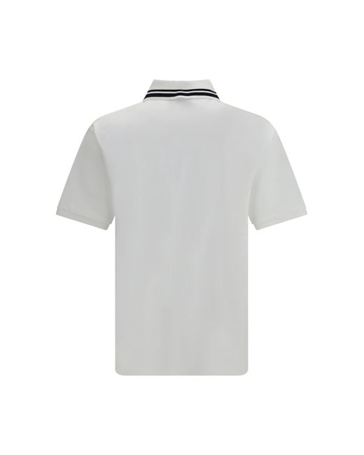 Gucci White Cotton Polo Shirt for men