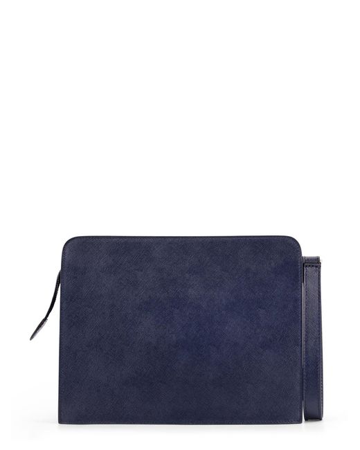 Kiton Blue Clutch for men