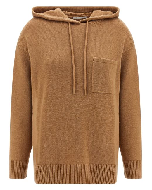 Max Mara Brown Liana Sweaters And Cardigans