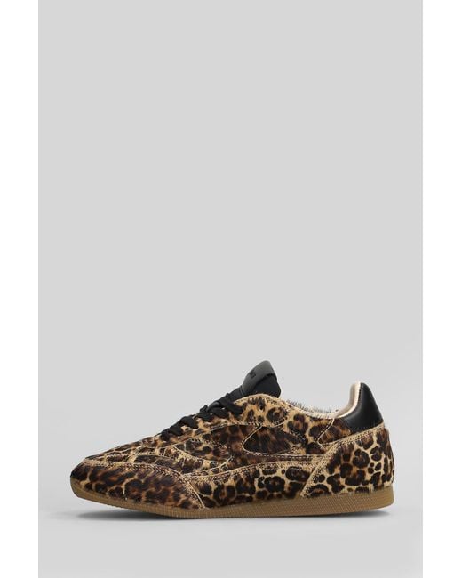 Date Brown Fuga Low Pony Sneakers