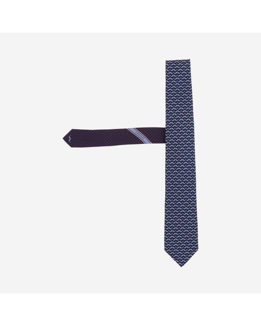 Ferragamo Blue Silk Tie Ties & Bow for men