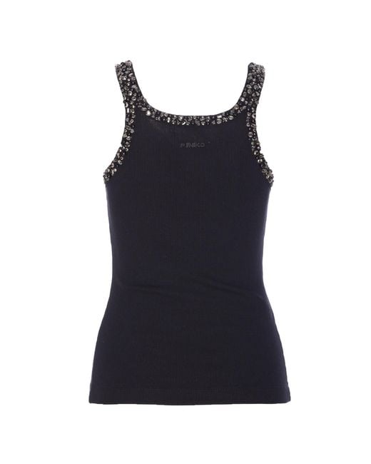Pinko Blue Coriandoli Tank Top