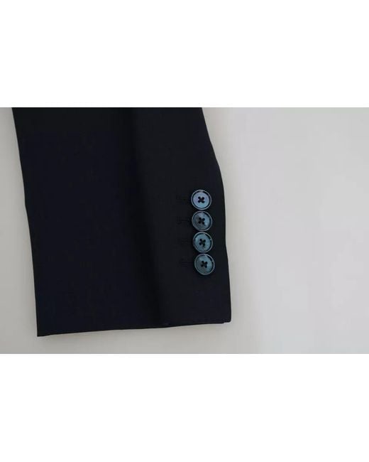 Dolce & Gabbana Black Wool Martini Blazer Vest 2 Piece Clothing for men