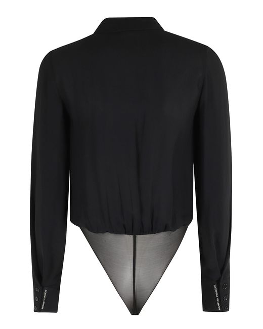 Elisabetta Franchi Black Camicia A Body