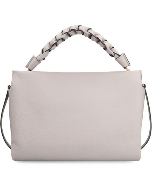 Coccinelle Gray Boheme Leather Handbag