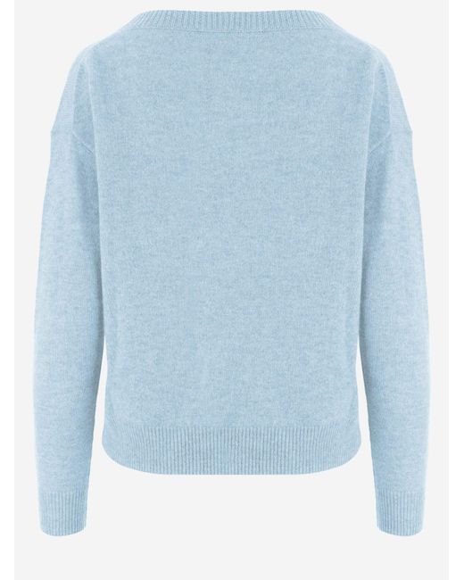 Allude Blue Cashmere Sweater
