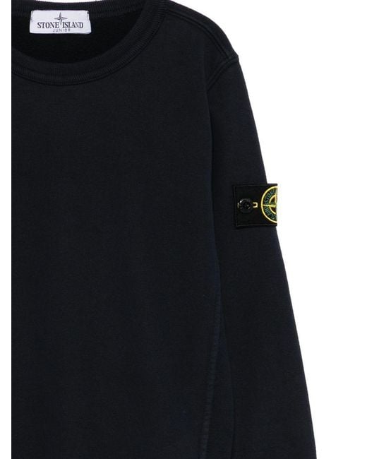 Stone Island Black Sweatshirt Junior Cotton Hoods & Sweatshirts for men